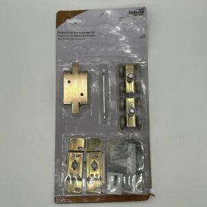 National Hardware Pocket Door Replacement Kit Satin Brass Tone V150 N236-023 NEW